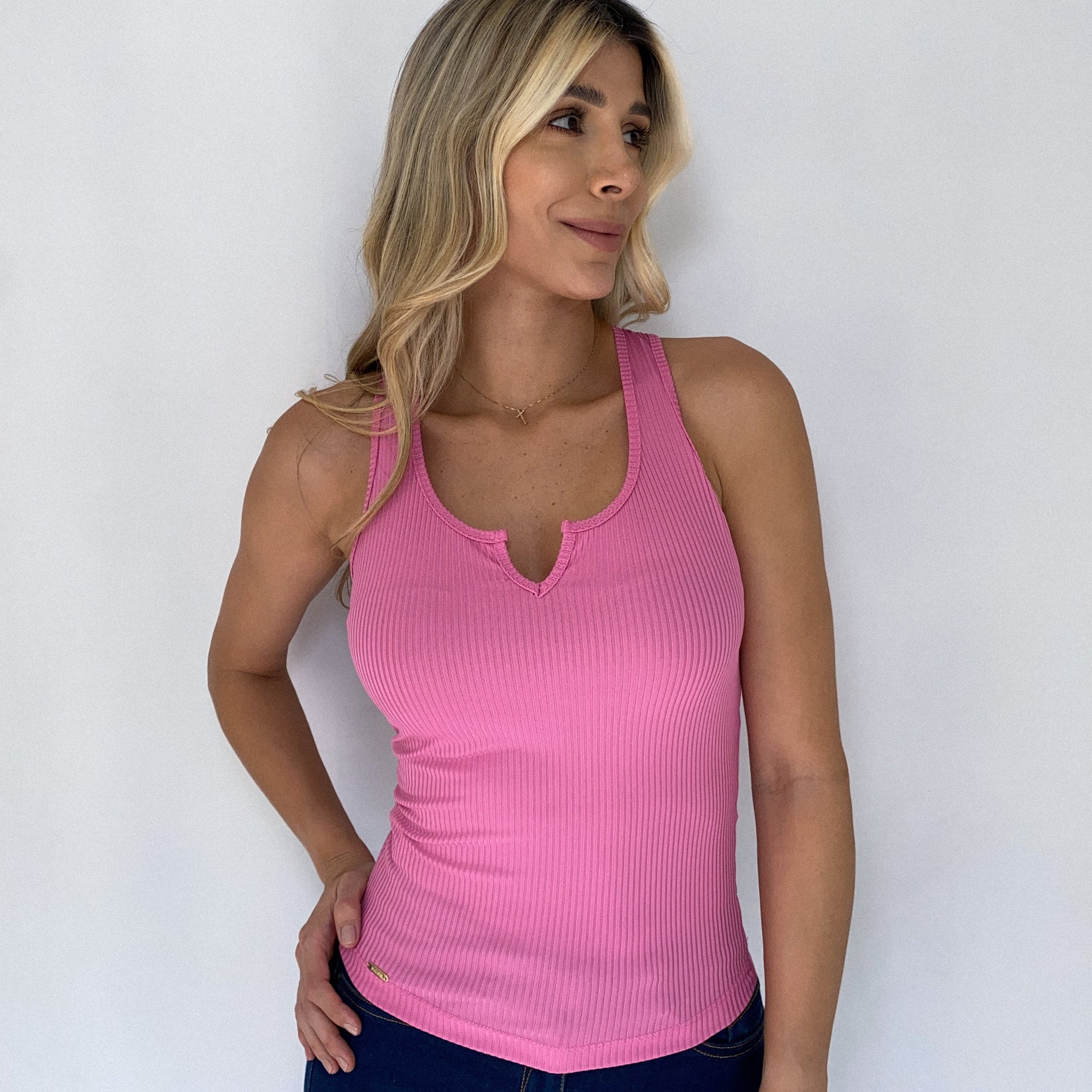 Blusa Rib Manga Sisa