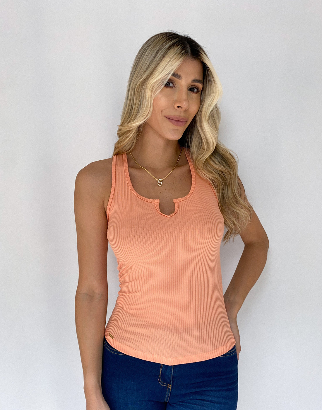 Blusa Rib Manga Sisa