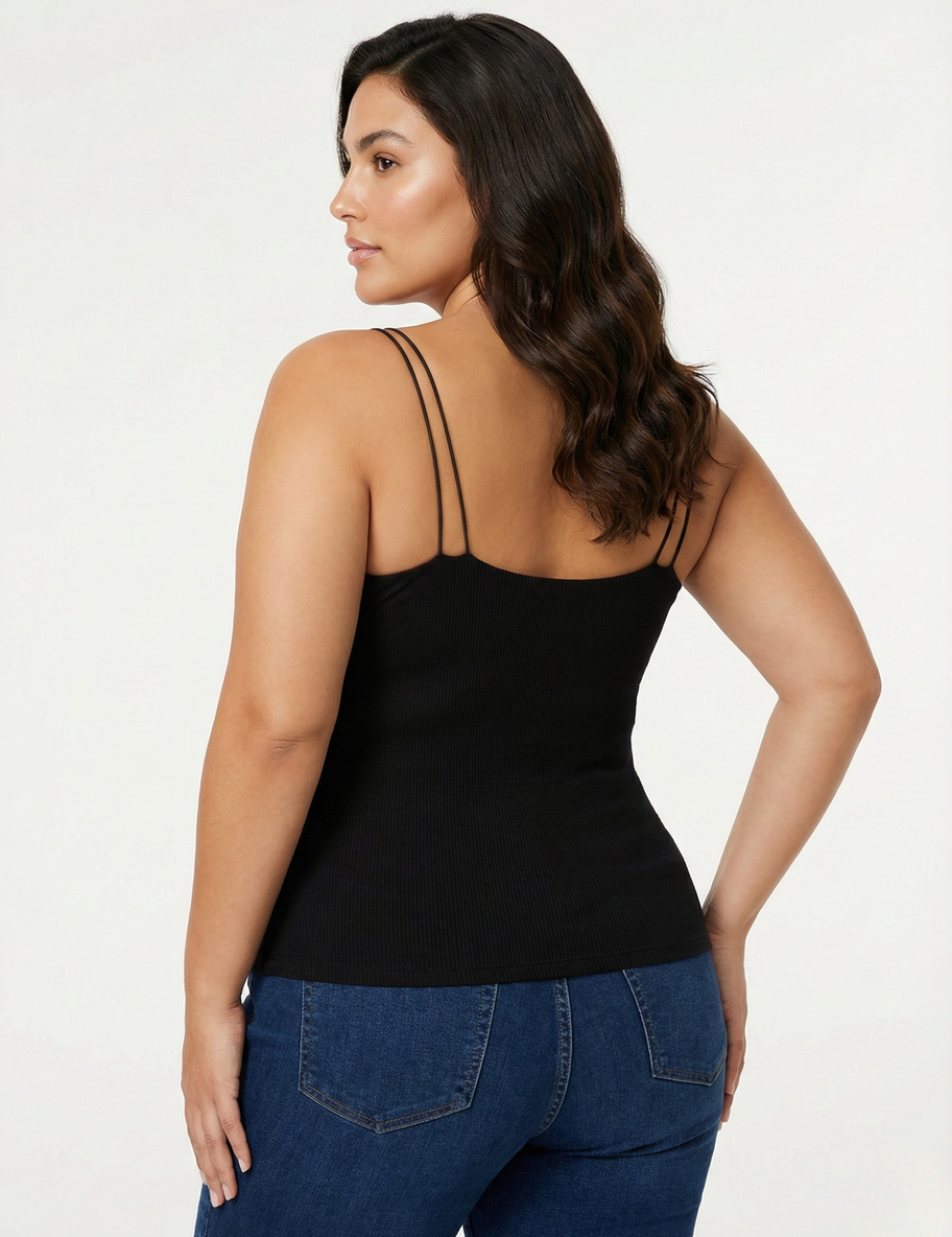 Blusa Tiras Resorte Embonada Plus