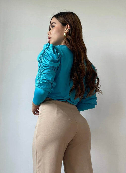 Body Manga Larga Resorte Escote