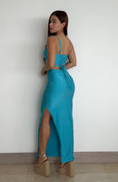 Conjunto Croptop Tiras Falda Abertura