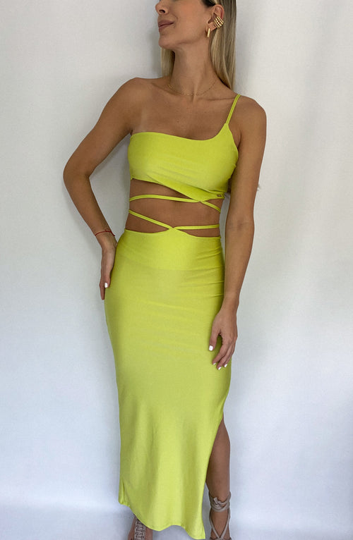 Conjunto Croptop Tiras Falda Abertura