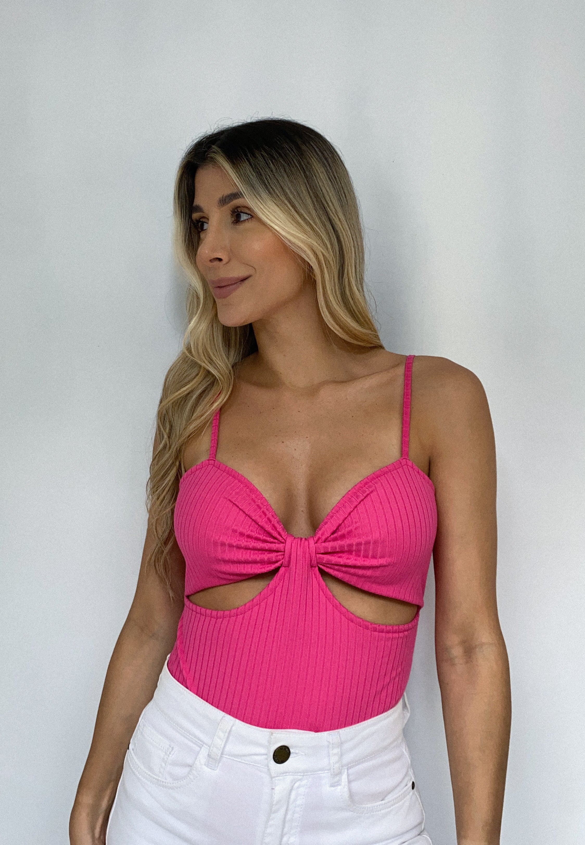 Body Tiras Copa Escote Cintura