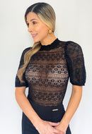 Body Blonda Manga Bombacha
