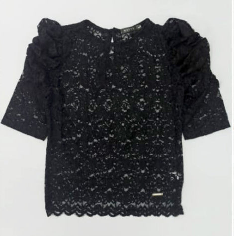 Blusa Blonda Manga Corta Resorte Bombach