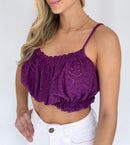 Blusa Tiras Hoja Rota Resorte