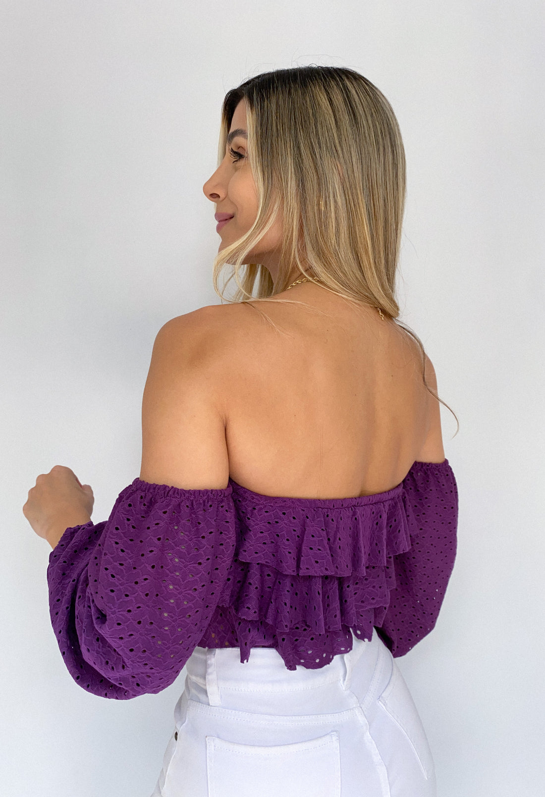 Blusa Manga Larga Bolero Ojalillo