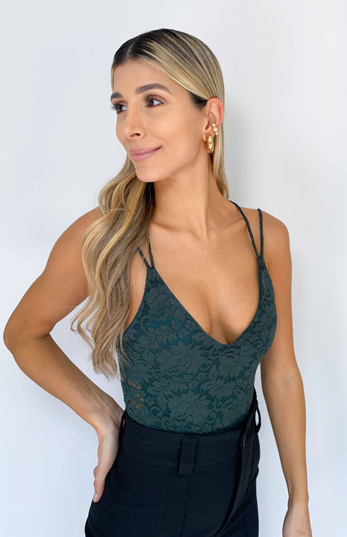 Body Blonda Cuello V De Tiras