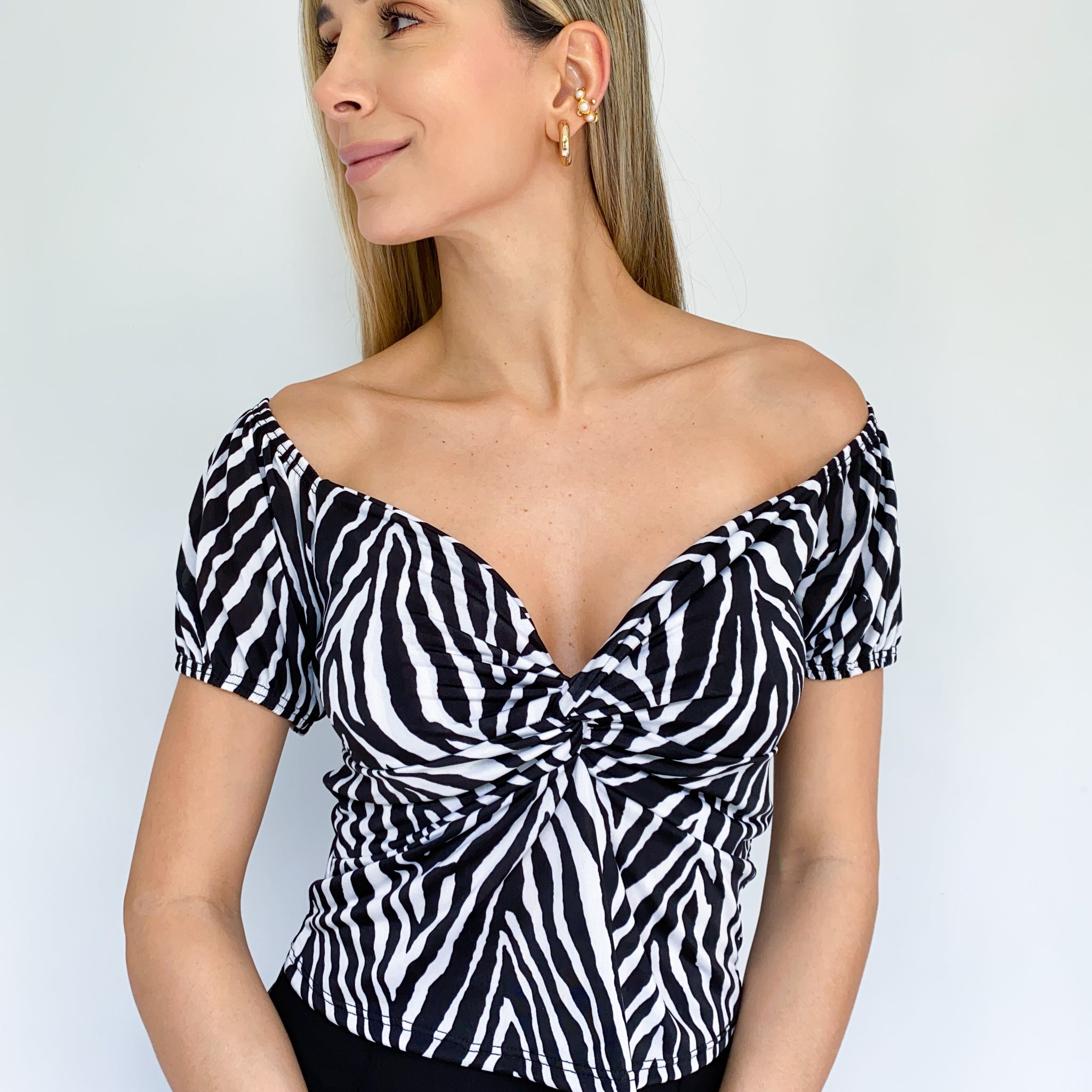 Blusa Estamapada Cebra