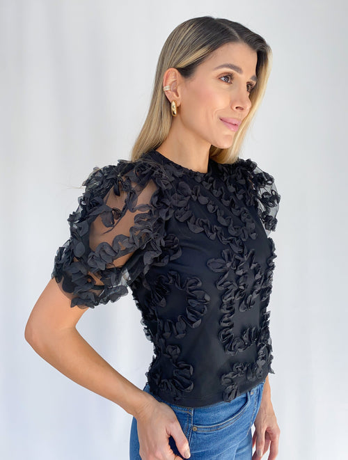 Blusa Manga Corta Mayatex Cierre Atras