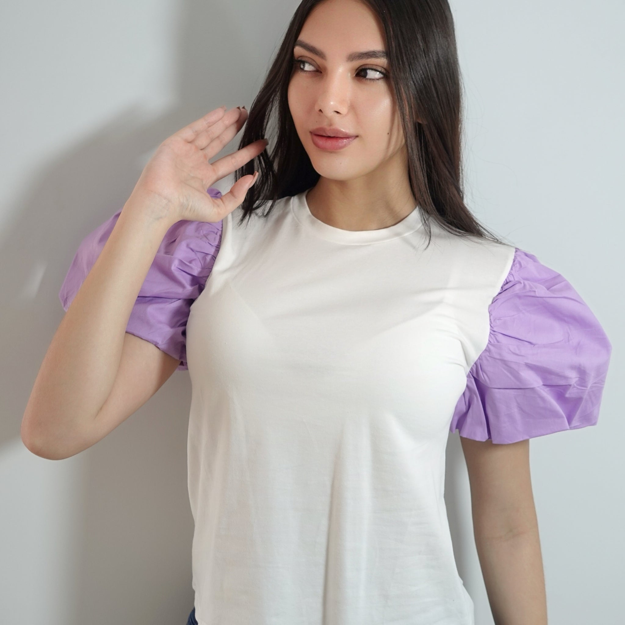 Blusa Manga Corta Bombacha Colorres