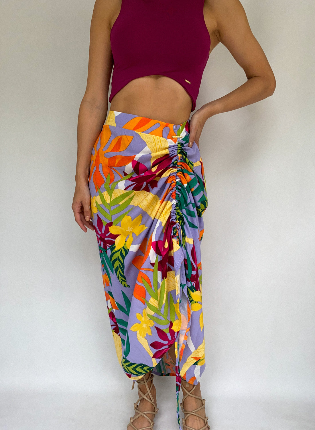 Falda Larga Runche Lateral