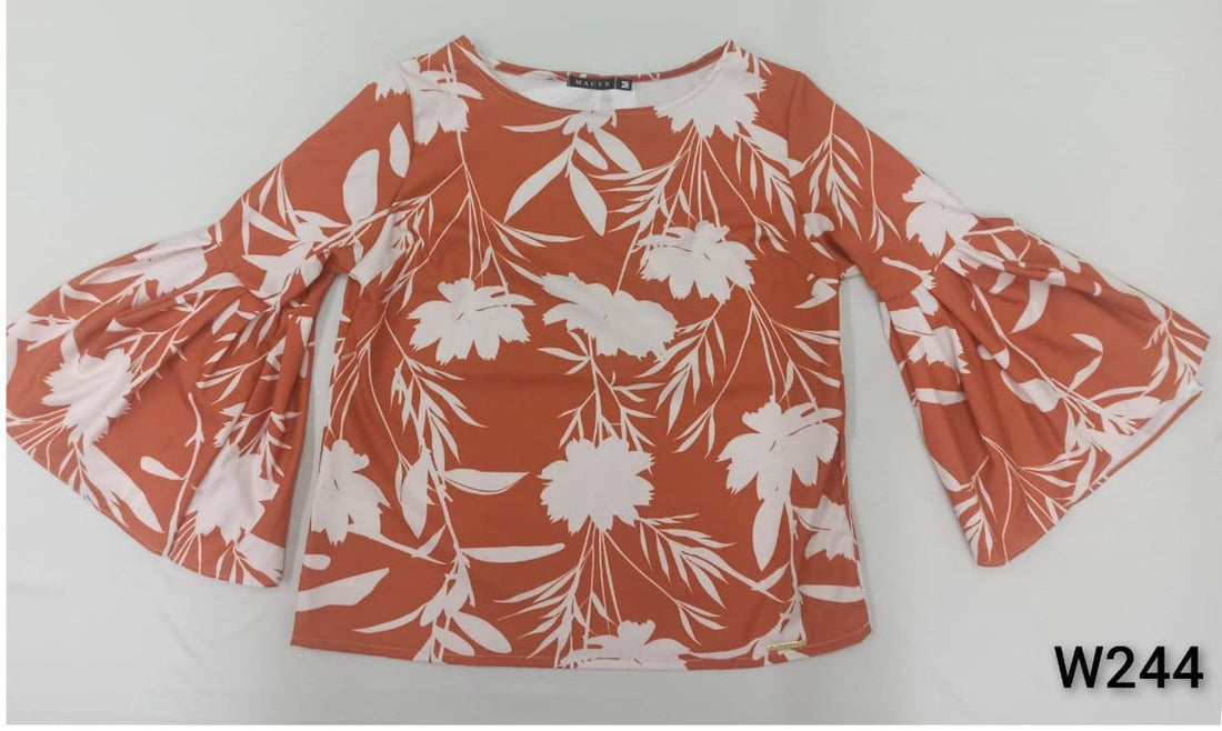 Blusa Manga Larga Bombacha Estampada