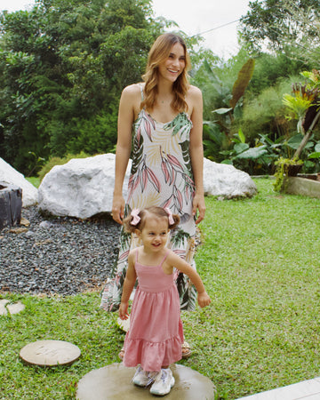 Vestido Tiras Cuello V Estampado