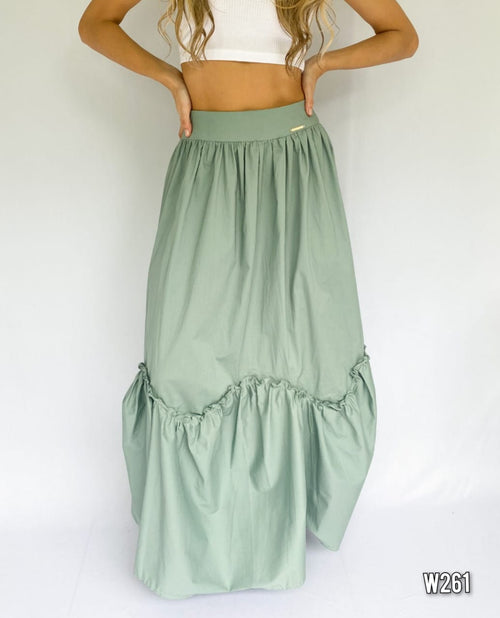 Falda Larga Popelina Bolero Ondas