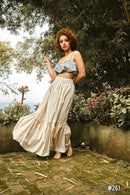 Falda Larga Popelina Bolero Ondas