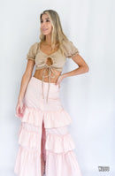 Falda Popelina Botones