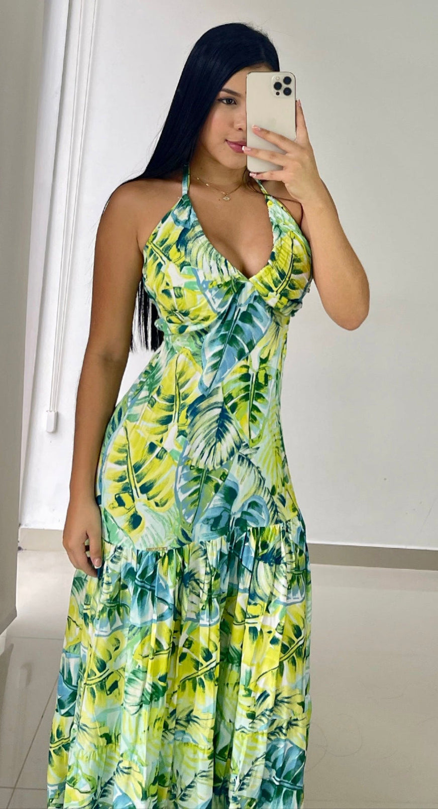 Vestido Copas Amarrar Atras Cruzado