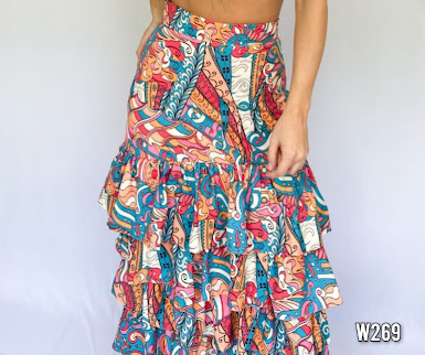 Falda Larga Bolero Estampado
