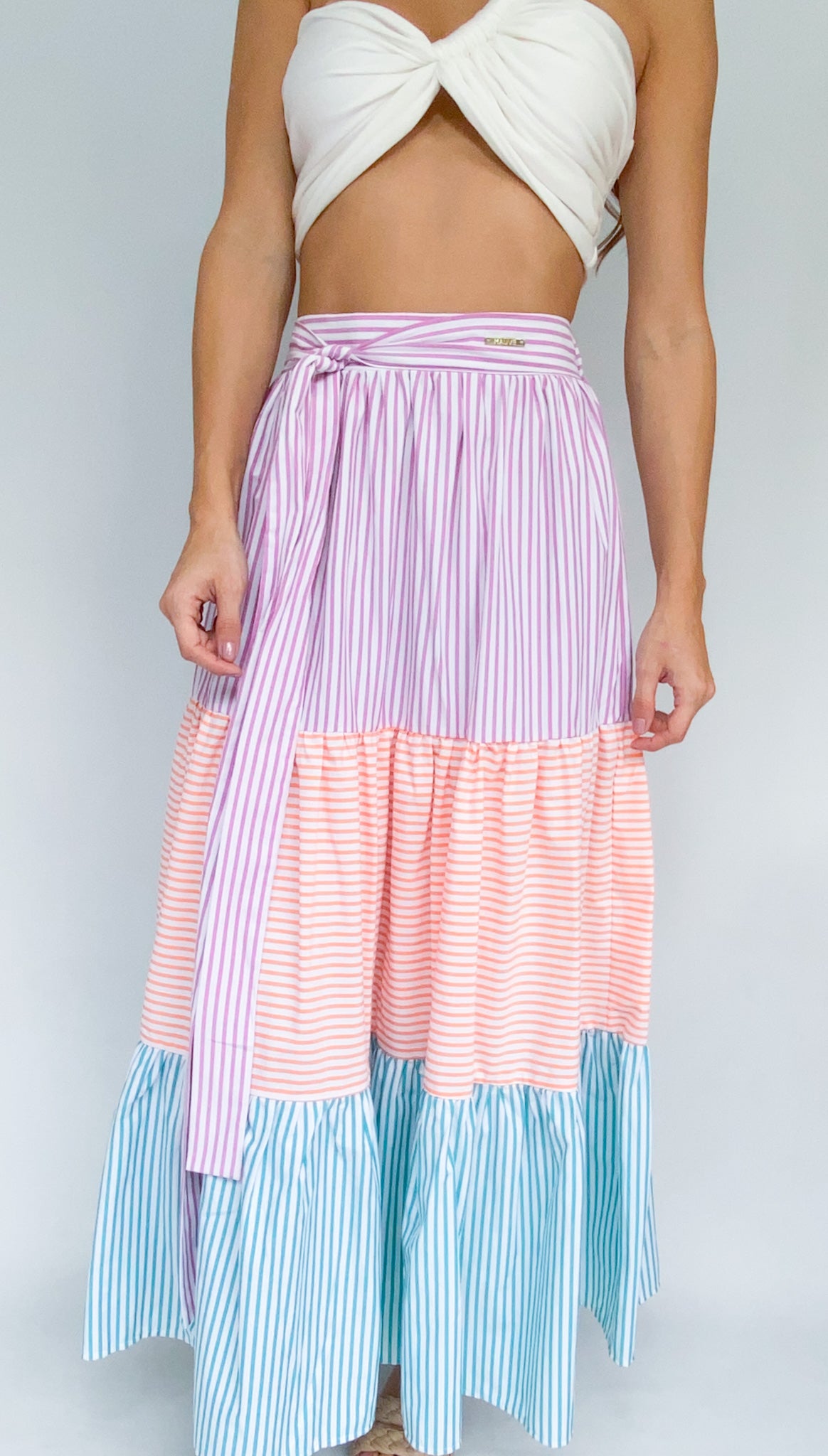 Falda Larga Rayas Colores