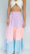 Falda Larga Rayas Colores