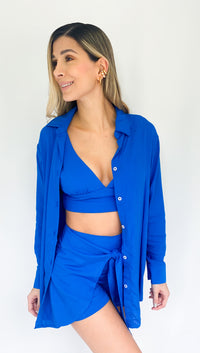 Camisera Dama Manga Larga Unicolor