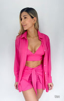 Camisera Dama Manga Larga Unicolor