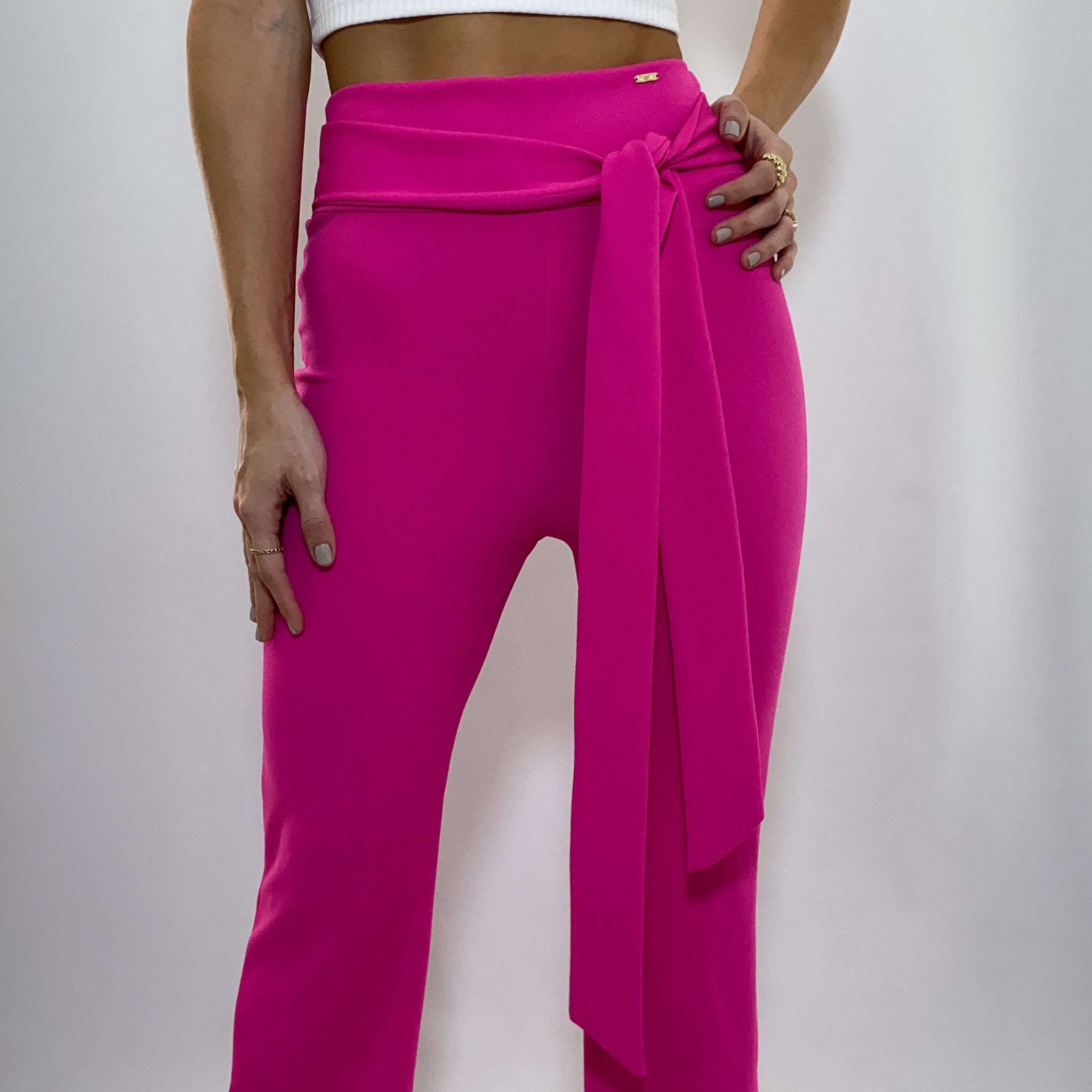 Pantalon Bota Campana Con Cinturon