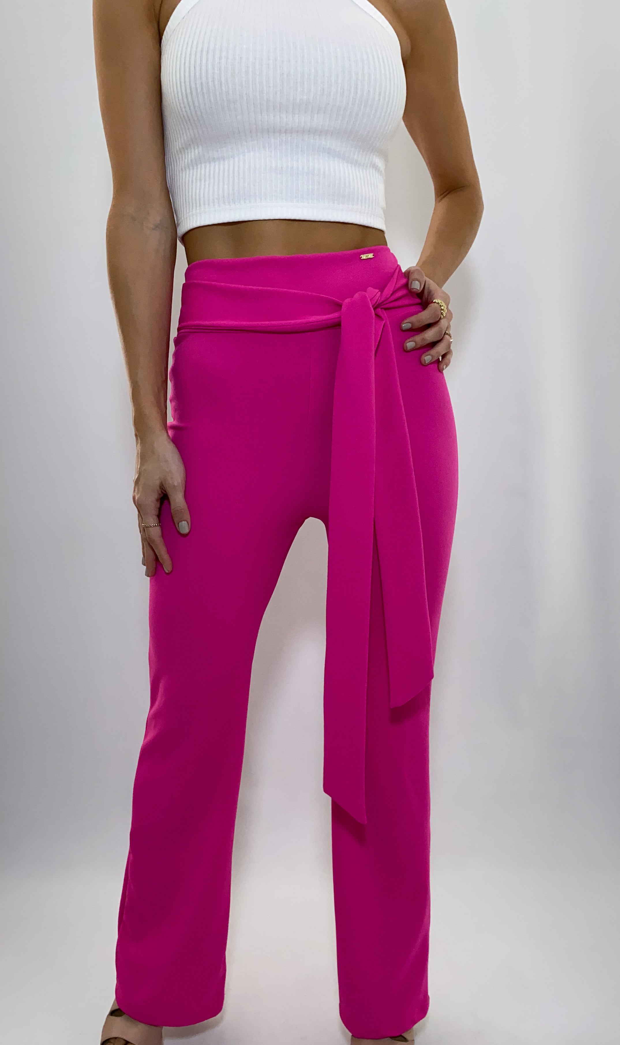 Pantalon Bota Campana Con Cinturon