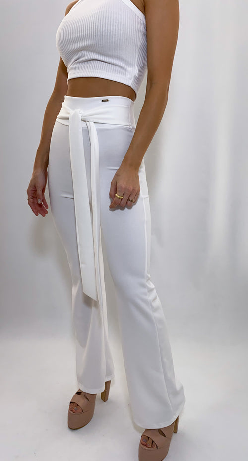 Pantalon Bota Campana Con Cinturon