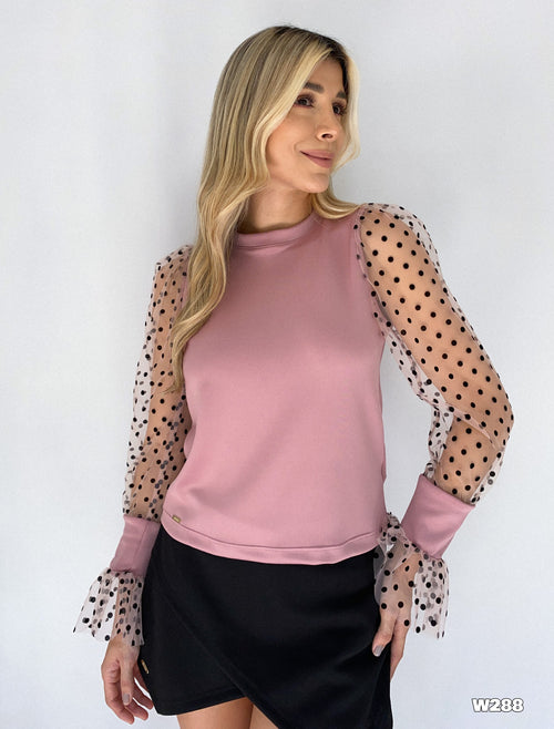 Blusa Manga Larga Velo Pepas