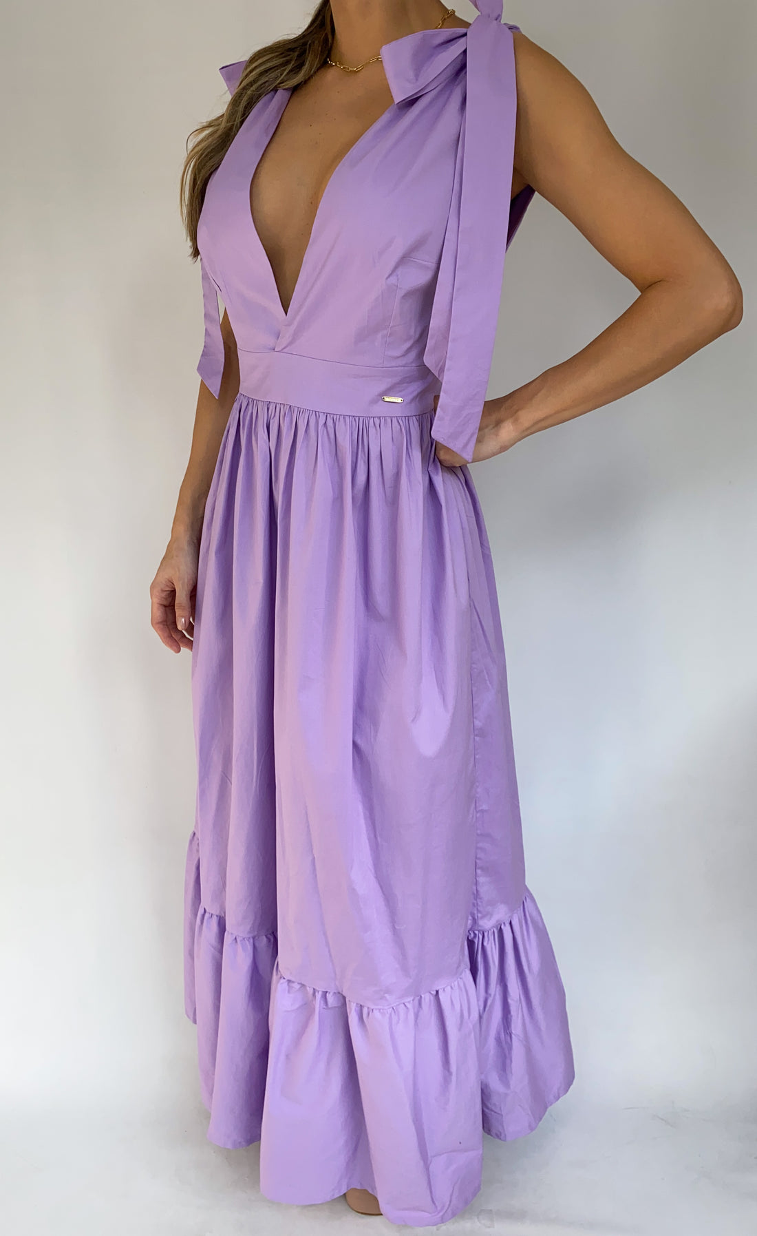 Vestido Largo Amarrar Tiras