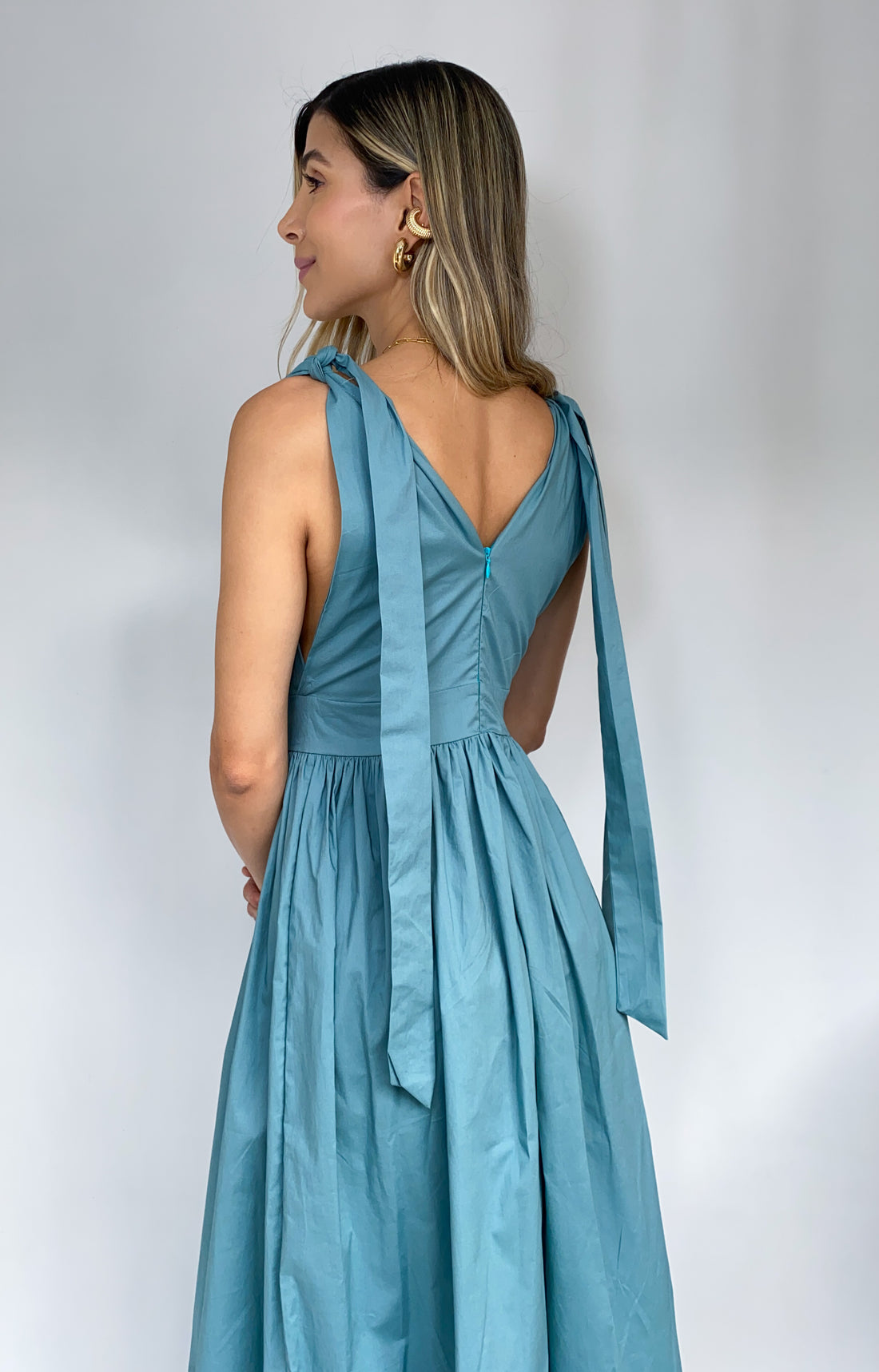 Vestido Largo Amarrar Tiras