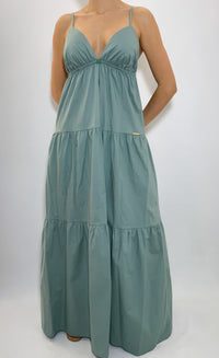 Vestido Largo De Tiras Cuello V