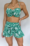 Conjunto Short Crop Top Estampado