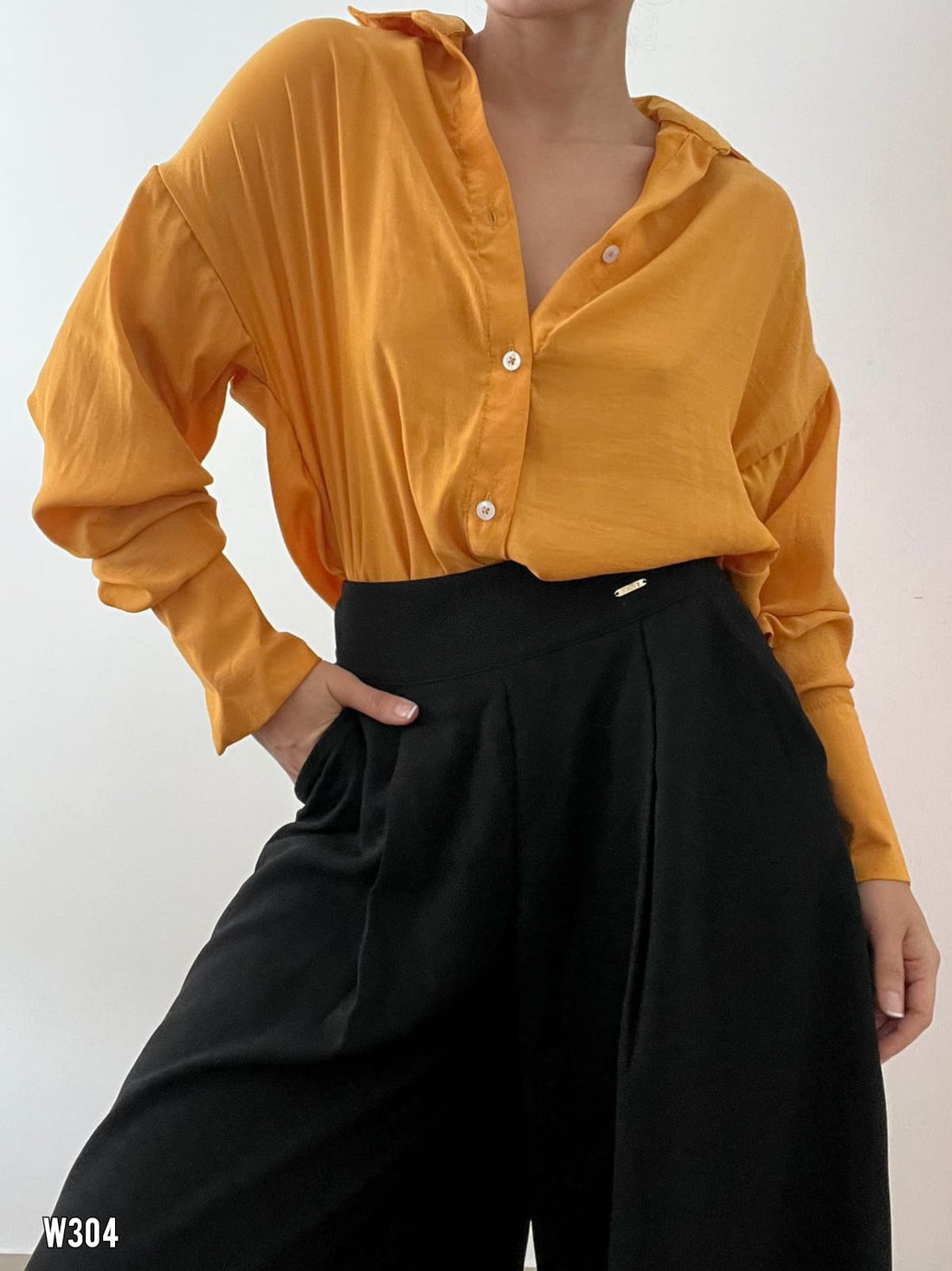 Camisera Lisa Manga Larga Unicolor
