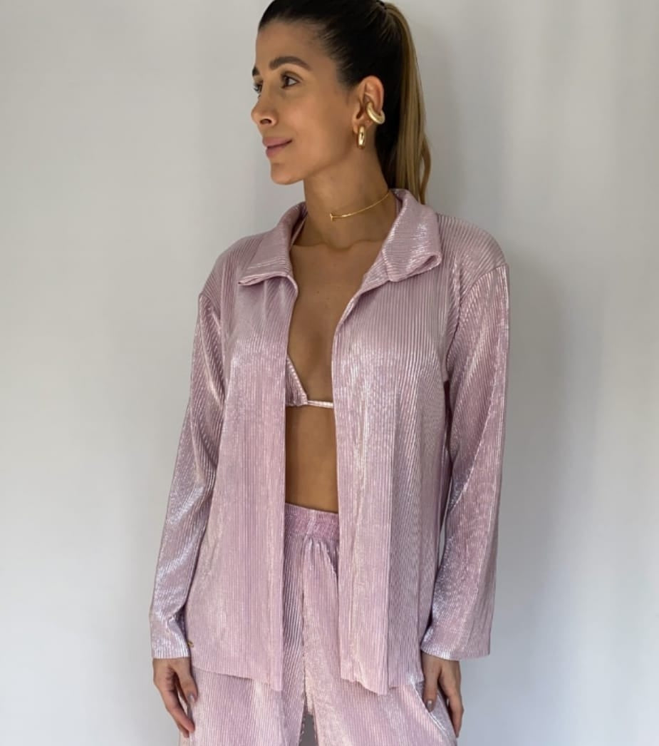 Camisa + Top 2 Piezas Brillos