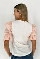 Blusa Manga Popelina Estilo Campana