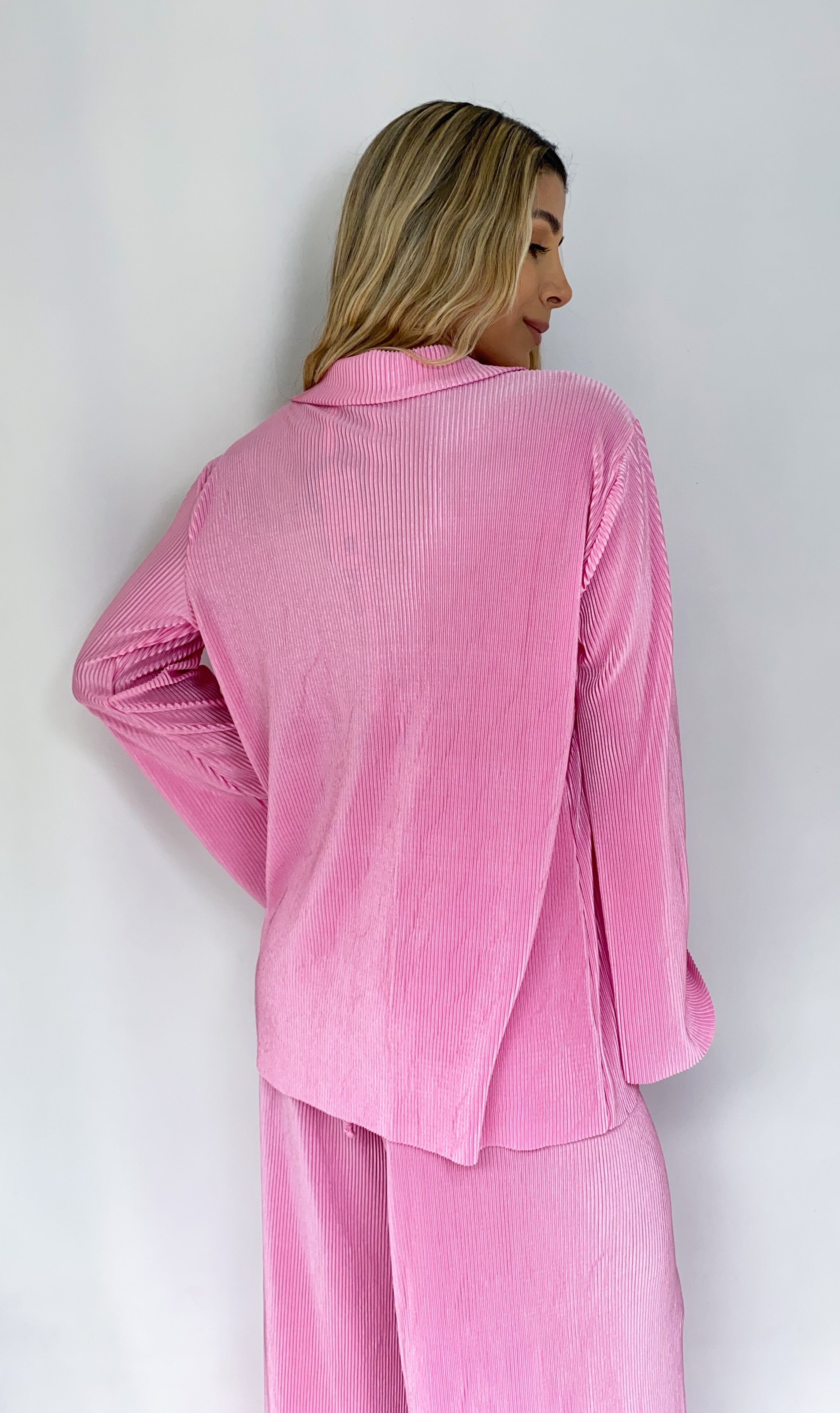 Camisa Plisada + Top Tiras Unicolor