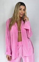 Camisa Plisada + Top Tiras Unicolor