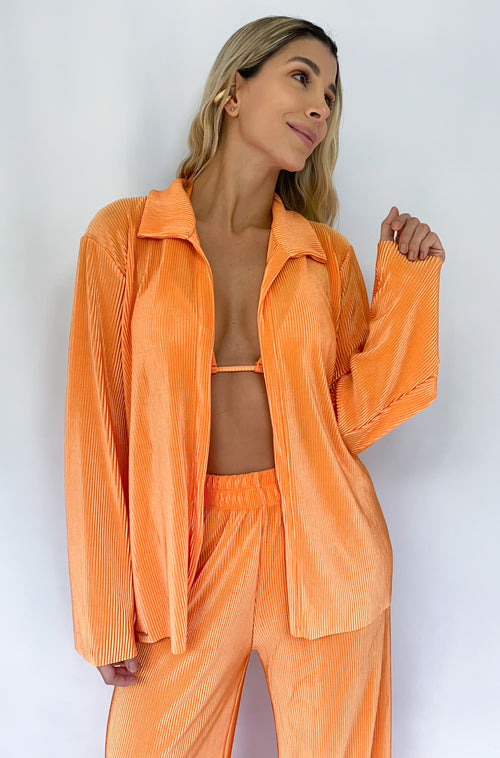 Camisa Plisada + Top Tiras Unicolor