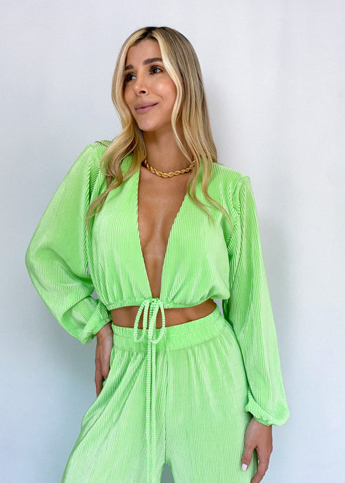 Camisa Manga Larga Tiras Unicolor