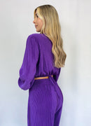 Camisa Manga Larga Tiras Unicolor