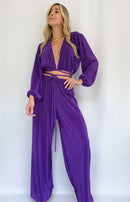 Camisa Manga Larga Tiras Unicolor