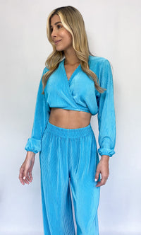 Camisa Manga Larga Tiras Unicolor