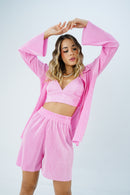 Conjunto 2 Piezas Short + Crop Top