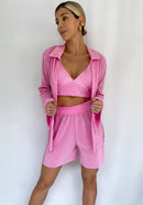 Camisera Plisada Unicolor