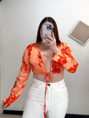 Blusa manga larga campana amarar centro