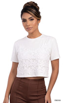 Camiseta Manga Corta Con Aplique