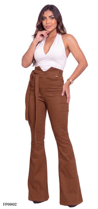Pantalon Unicolor Correa